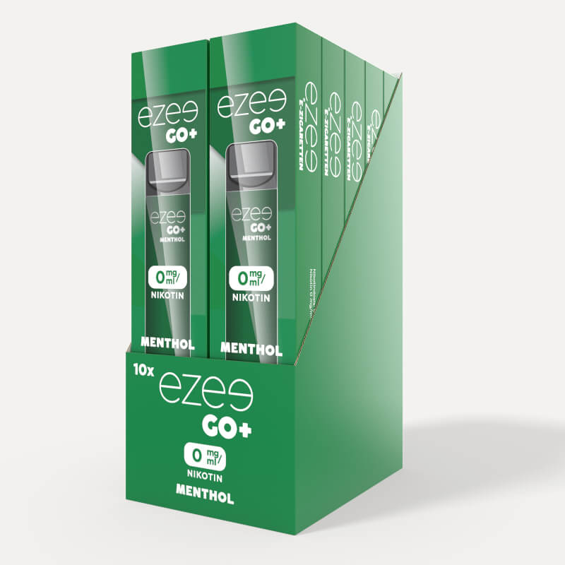 Ezee Go+ Einweg E-Zigarette Menthol 0mg Nikotin 10 Stück