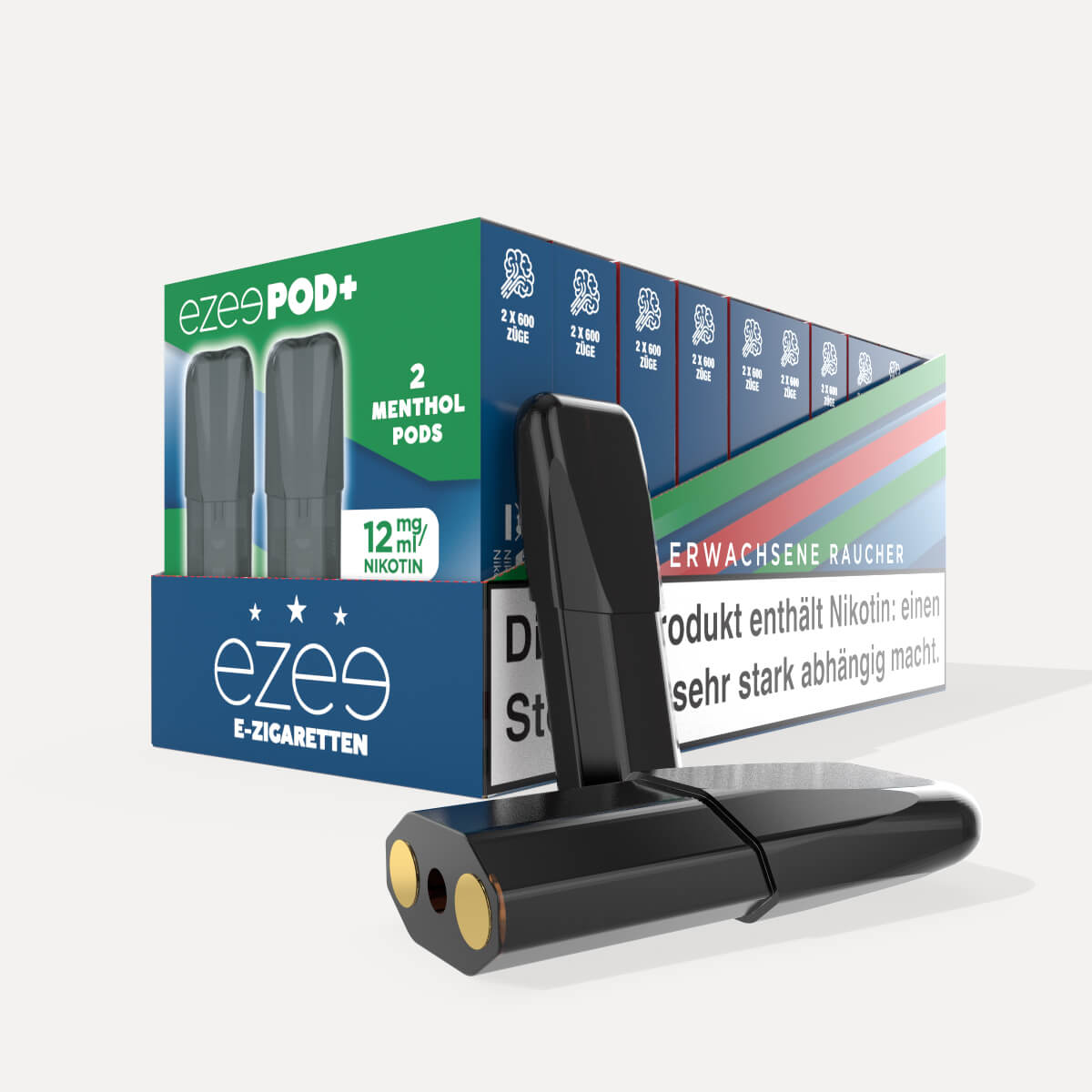 Ezee Pod+ Pods Menthol 12mg Nikotin - Packung mit 20 Stück