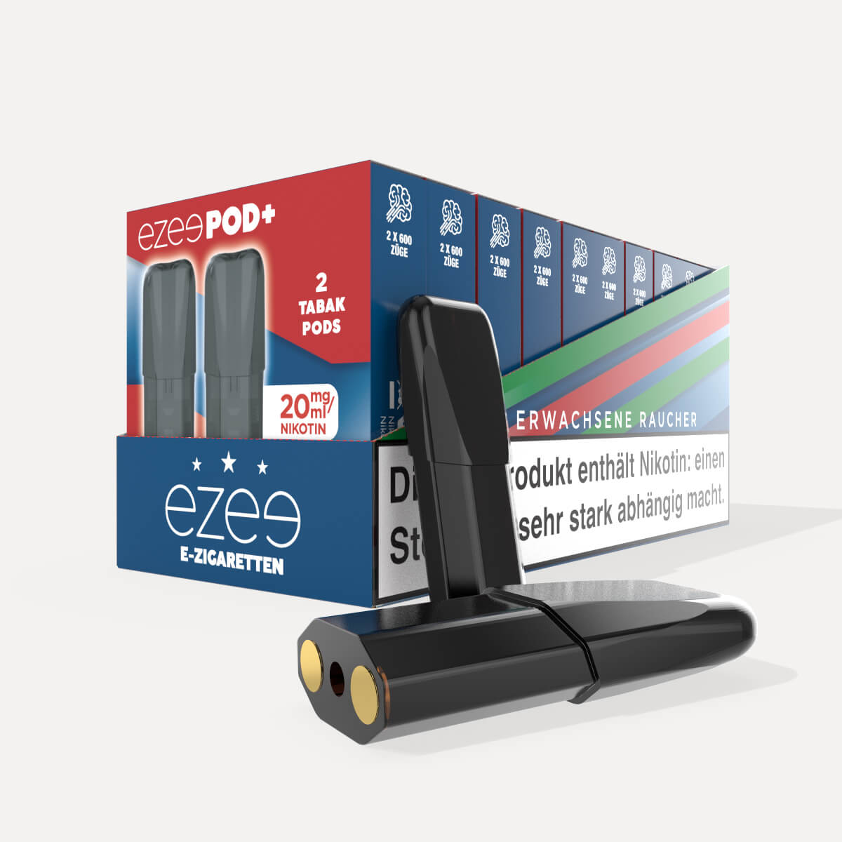 Ezee Pod+ Pods Tabak 20mg Nikotin - Packung mit 20 Stück