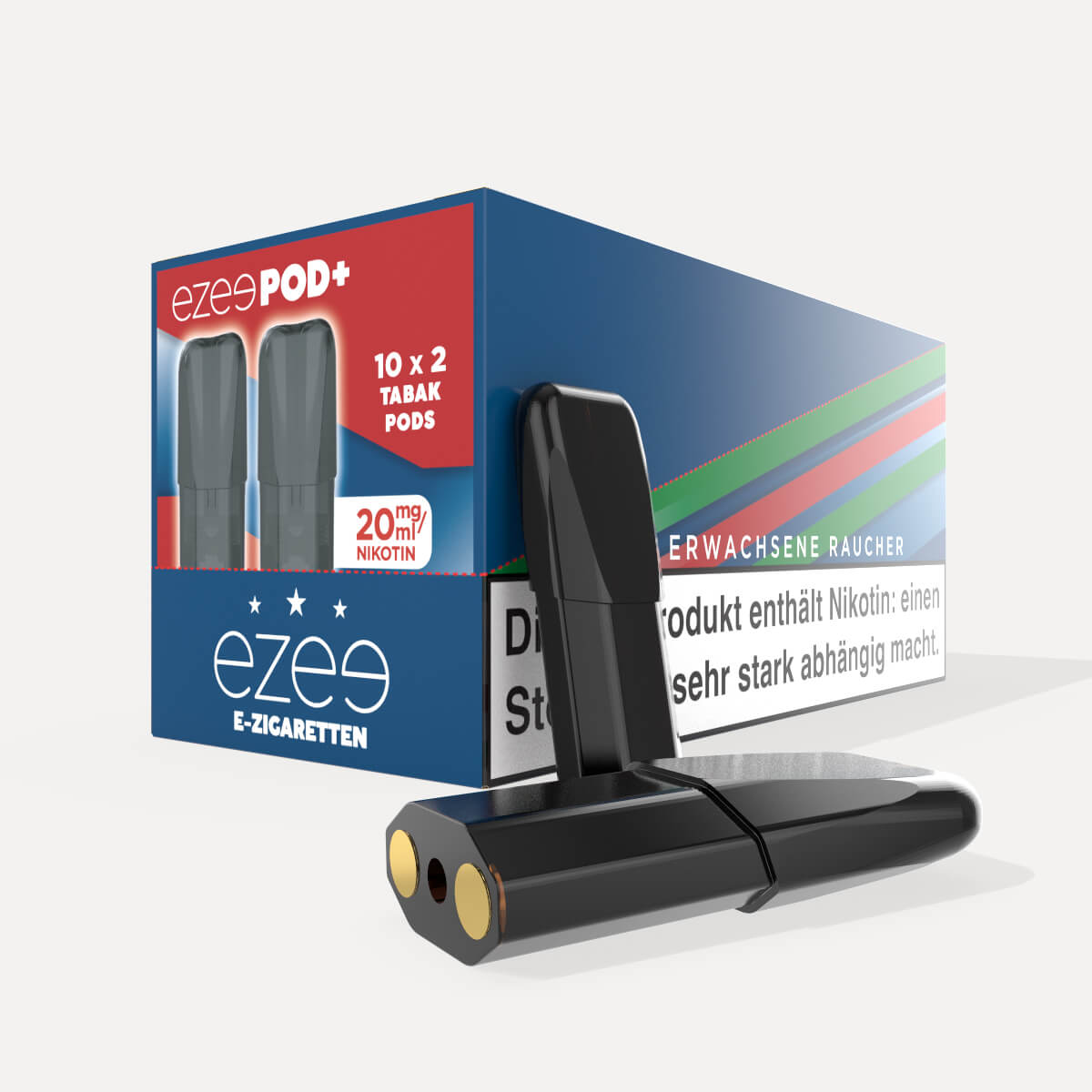 Ezee Pod+ Pods Tabak 20mg Nikotin - Packung mit 20 Stück