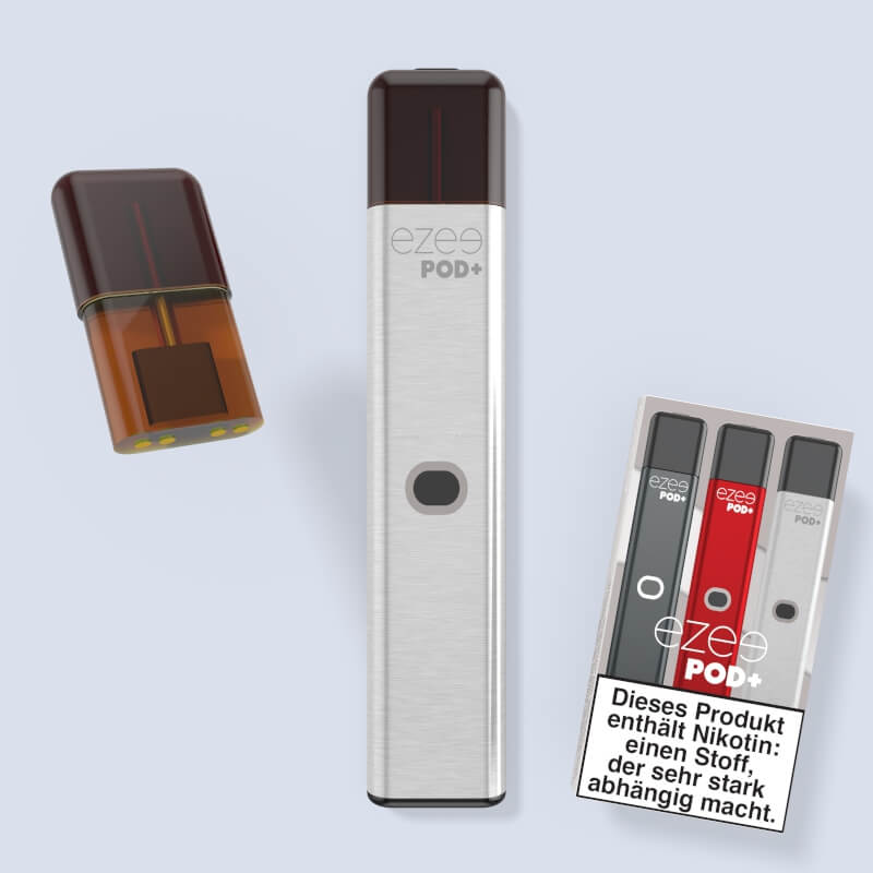 Ezee Pod+ Vape System Silber, Tabak 0mg