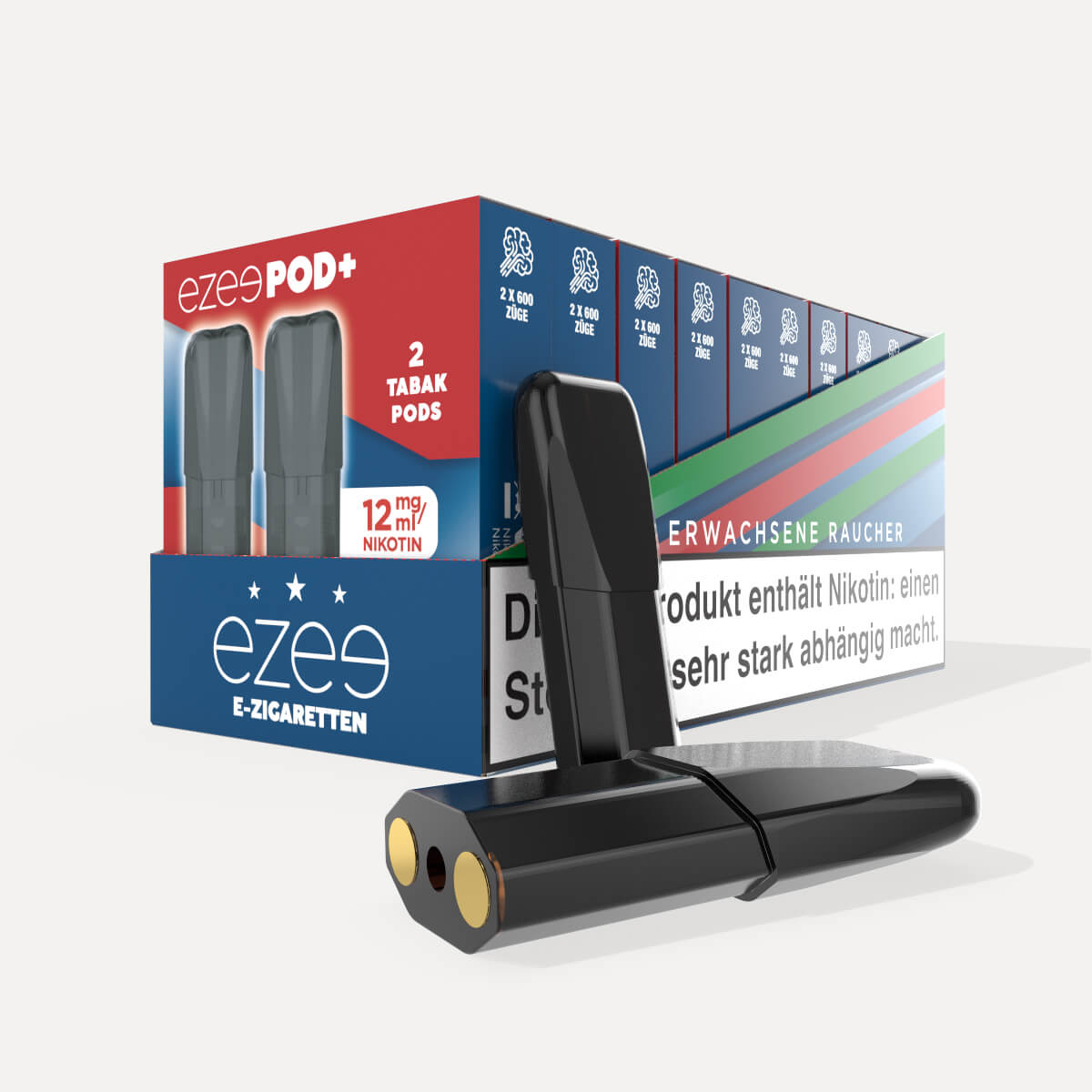 Ezee Pod+ Pods Tabak 12mg Nikotin - Packung mit 20 Stück