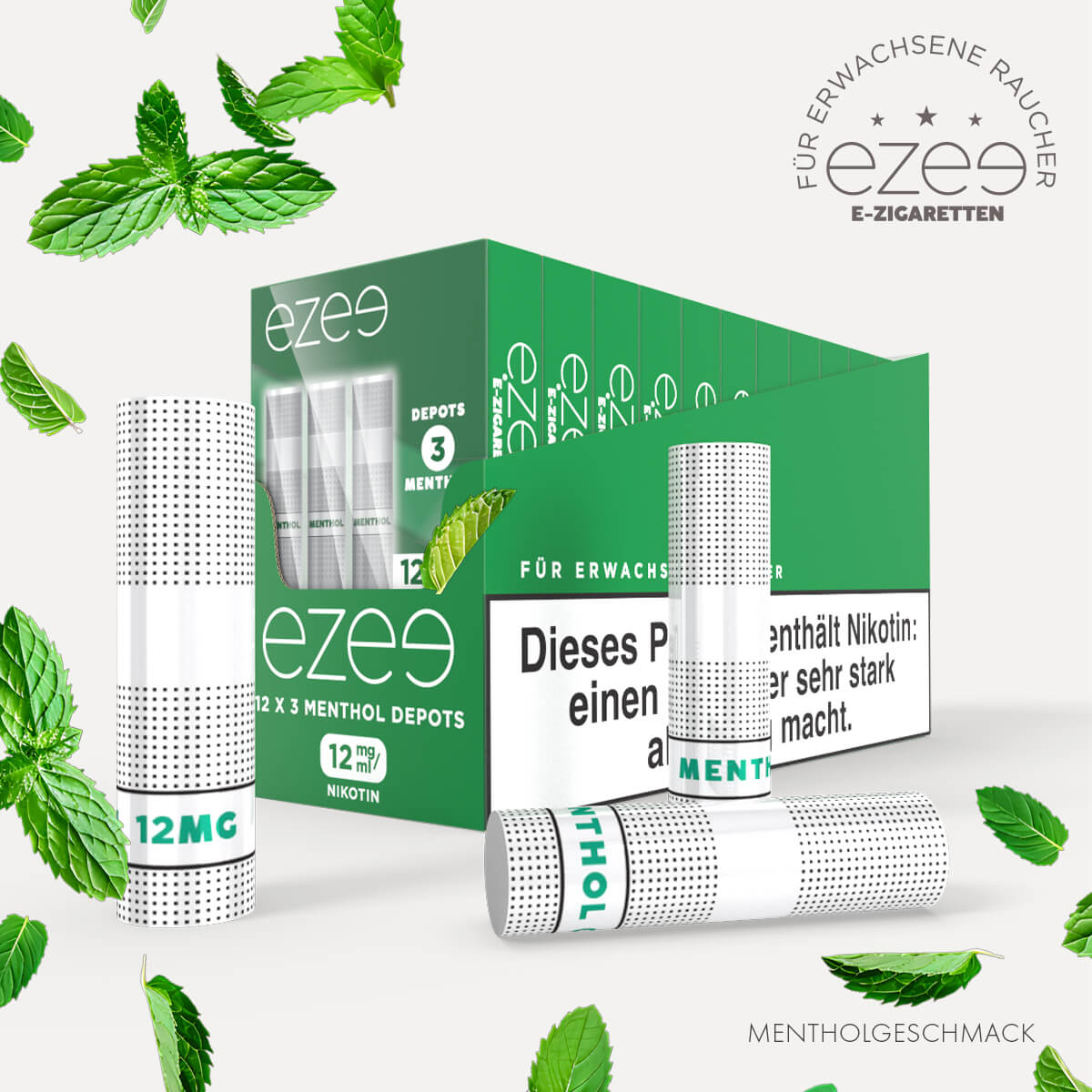 Ezee E Zigarette Depots Menthol 12 mg