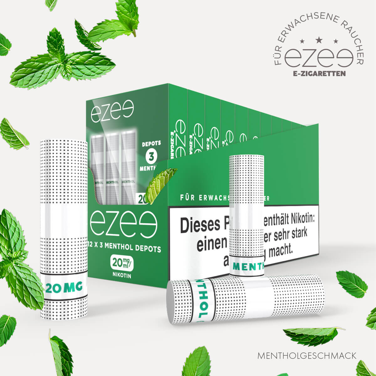 Ezee E Zigarette Depots Menthol 20 mg