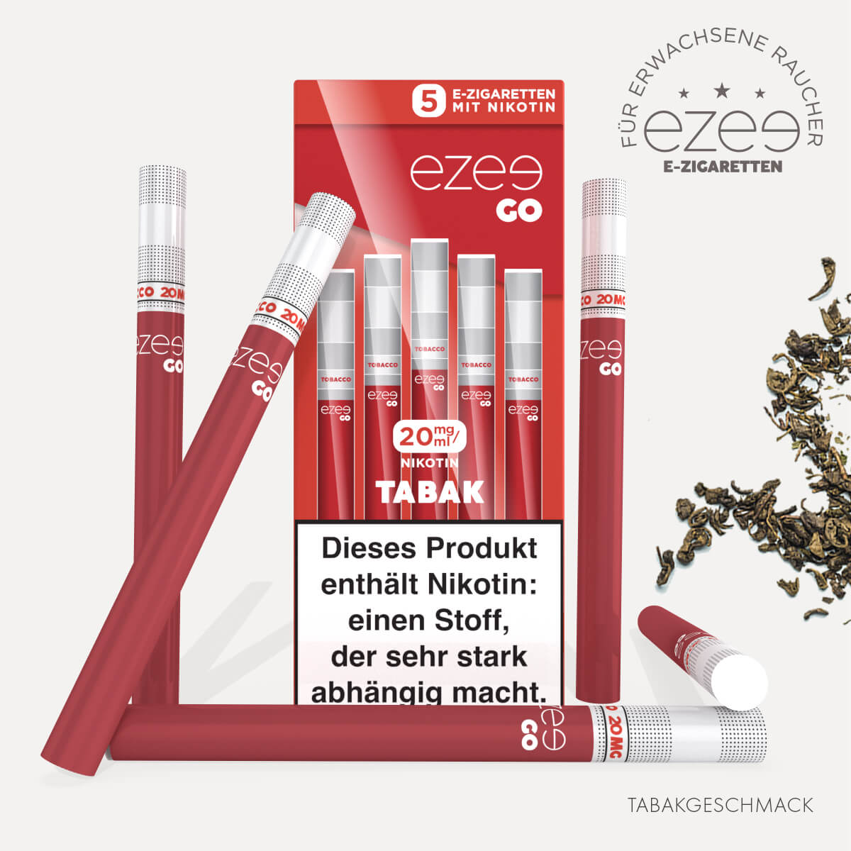 Ezee Go Einweg E-Zigarette Tabak 20 mg