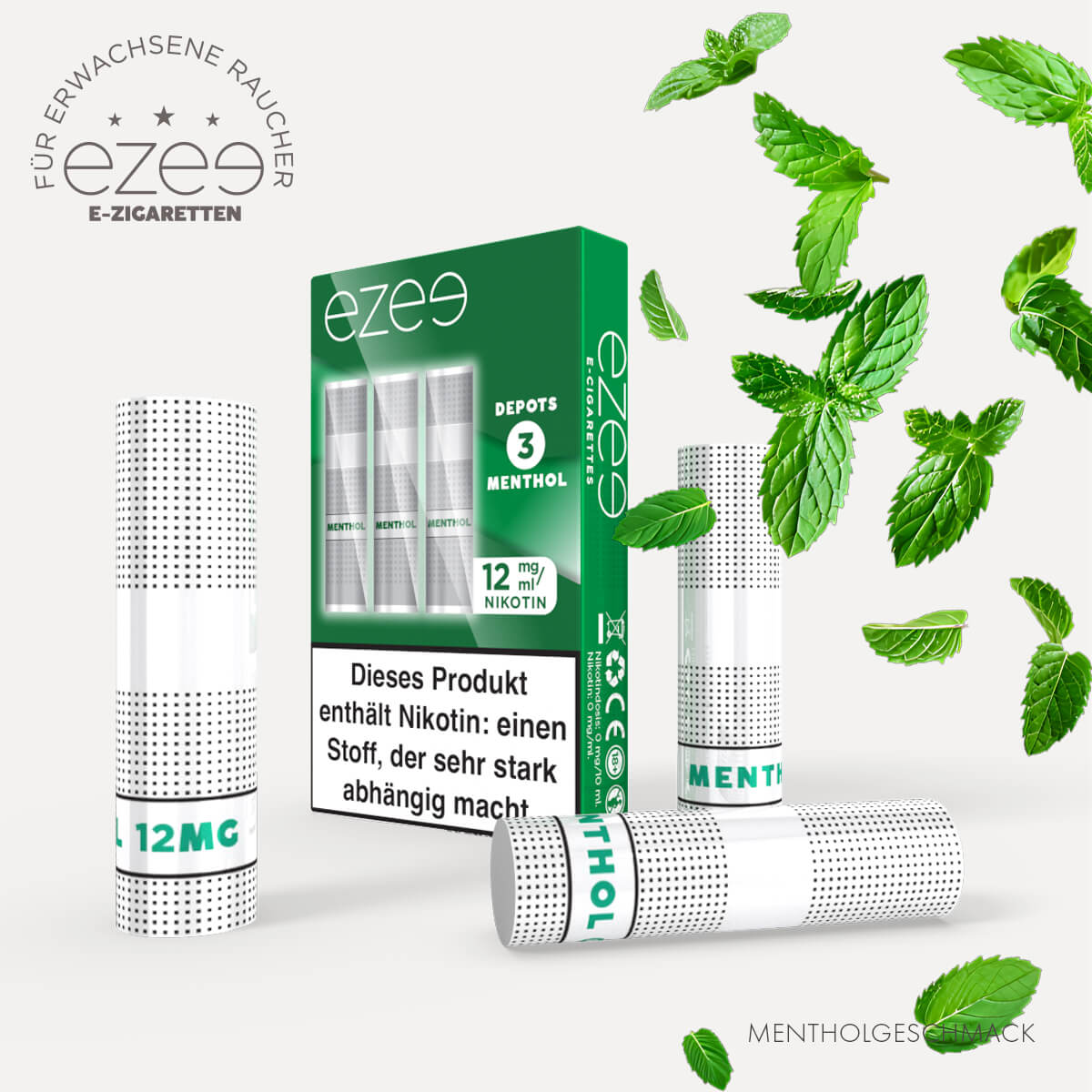 Ezee E Zigarette Depots Menthol 12 mg